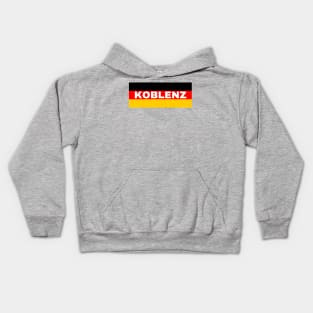 Koblenz City in German Flag Kids Hoodie